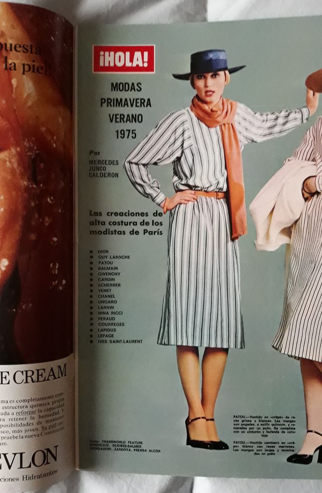 (43) Revista Hola Moda antigua 1975