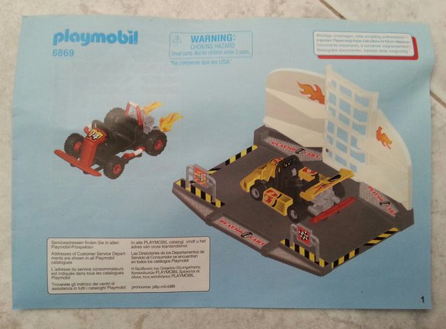 PLAYMOBIL 6869 TALLER KARTS