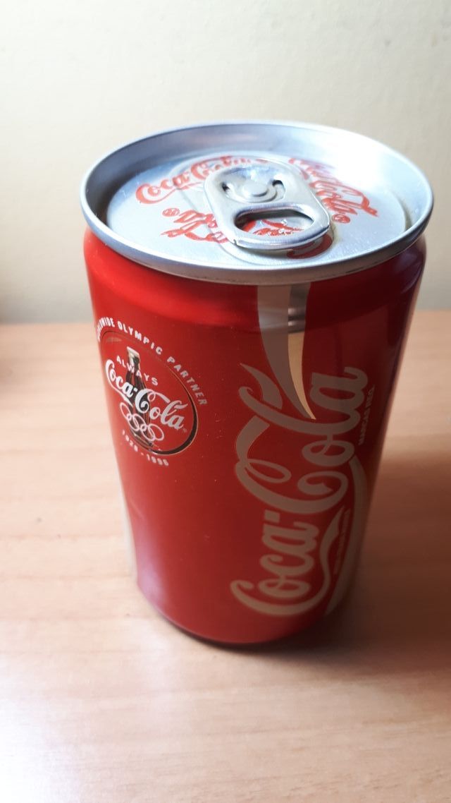 lata coca cola mini 15cl 1996