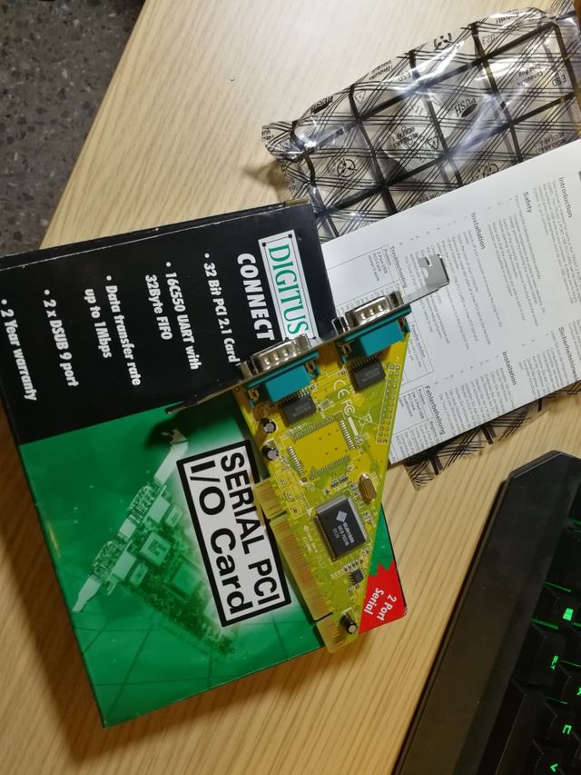 Nuova scheda PCI con 2 porte seriali