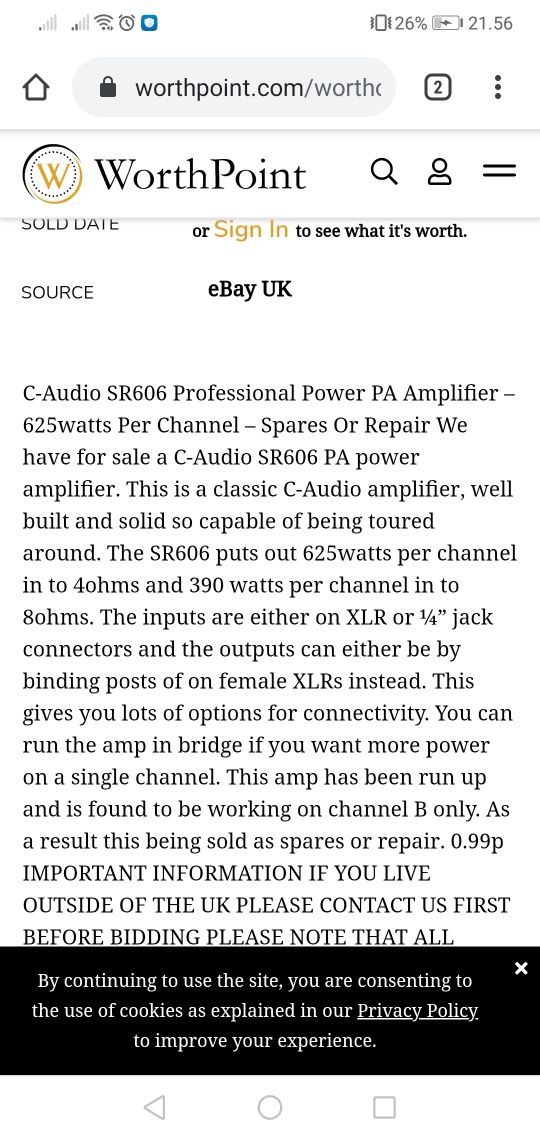 etapas de potencia Caudio sr 606, 404, 202