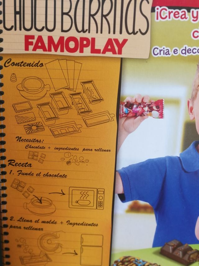 Juego Chocobarritas de Famoplay y recetario infan