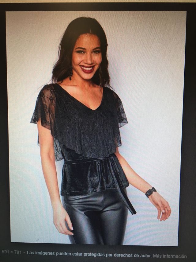 Top de fiesta Talla XL.Nuevo. Embalado. De Venca.