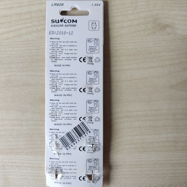 Pilas botón LR626/LR66