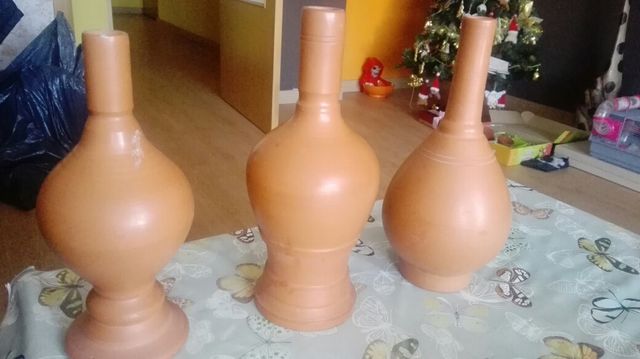 juego de jarrones hecho x alfarero