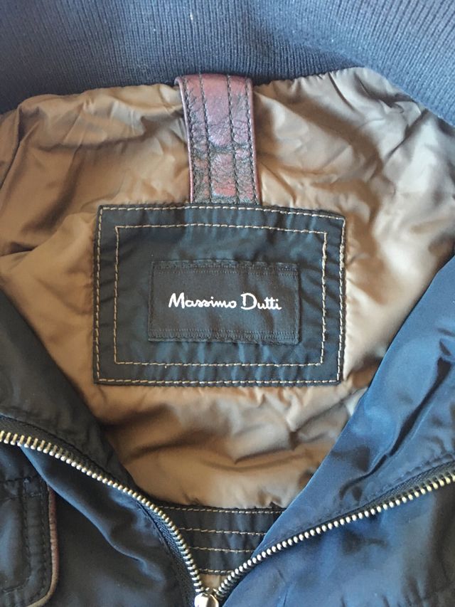 Chaqueta Massimo Dutti talla M azul marino