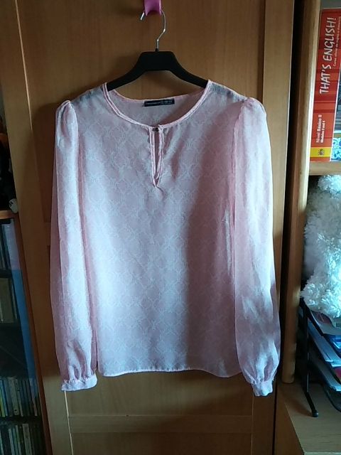 Blusa blanca estampado rosa