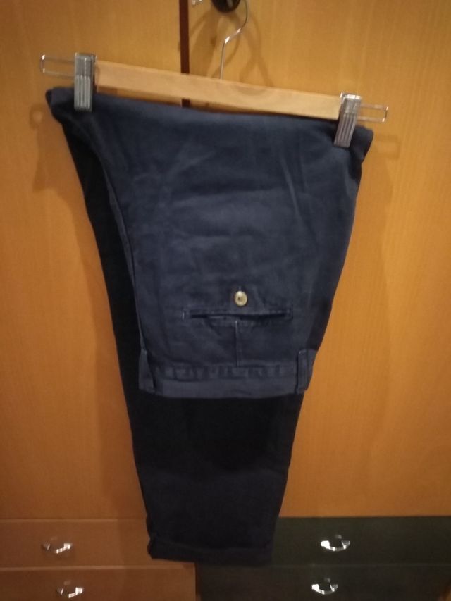 pantalon chino azul marino