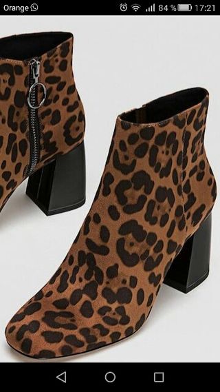 botines leopardo