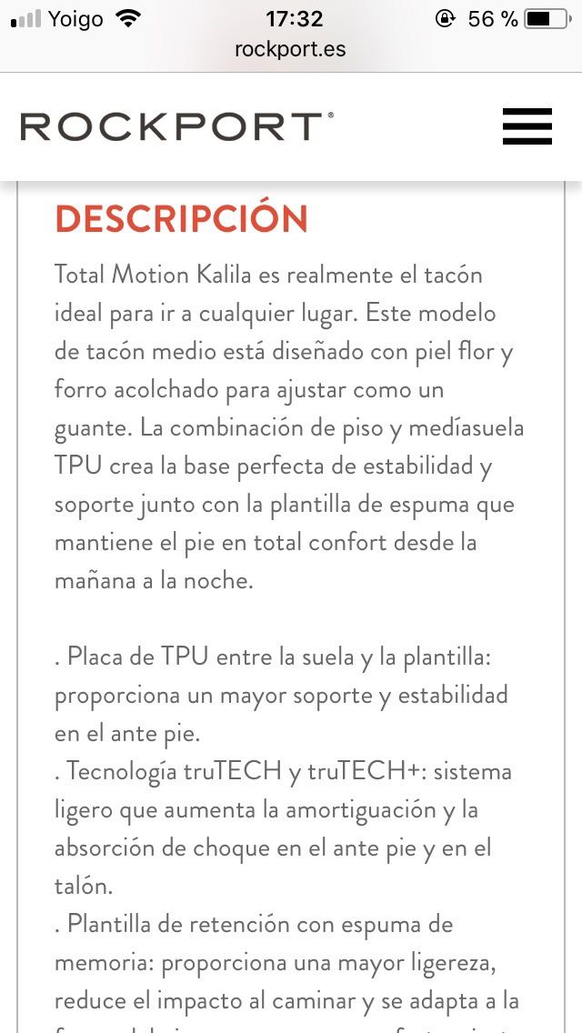 Zapatos de salón de piel negros Rockport