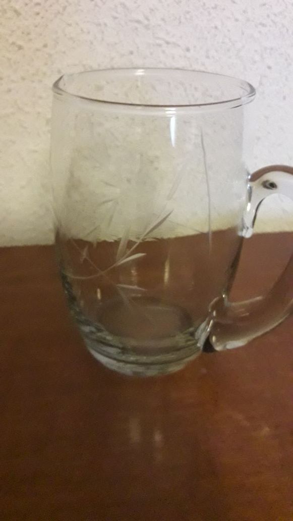 Juego de jarras de cristal labrado