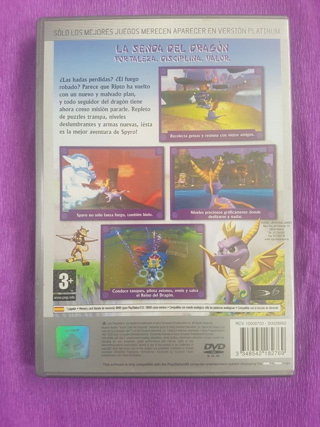 Spyro ed. Platinum para PS2