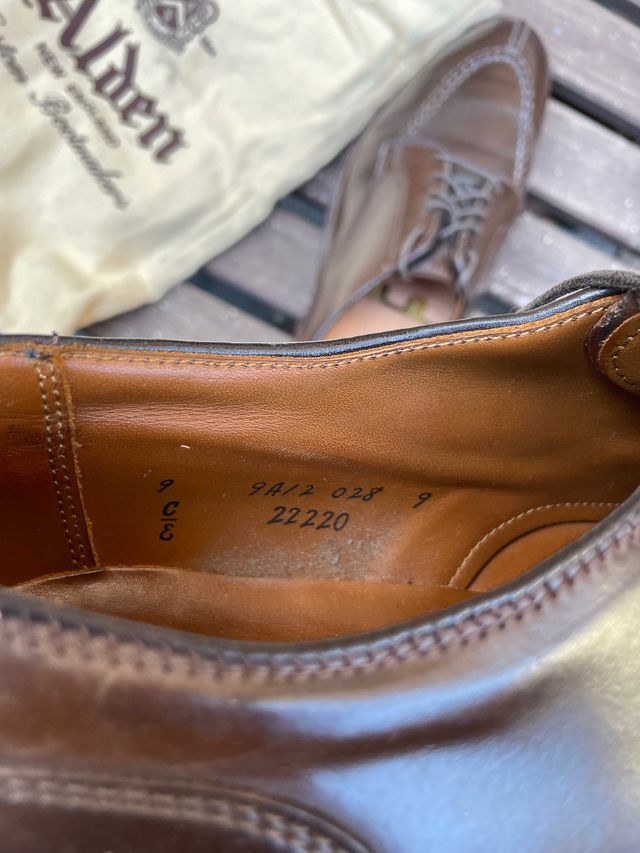 Zapatos Alden Norwegian Blucher 9E / 42