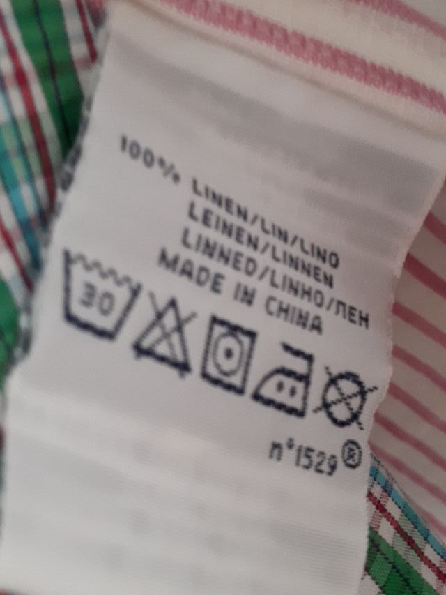 RALPH LAUREN CAMISA LINO 10/12AÑOS