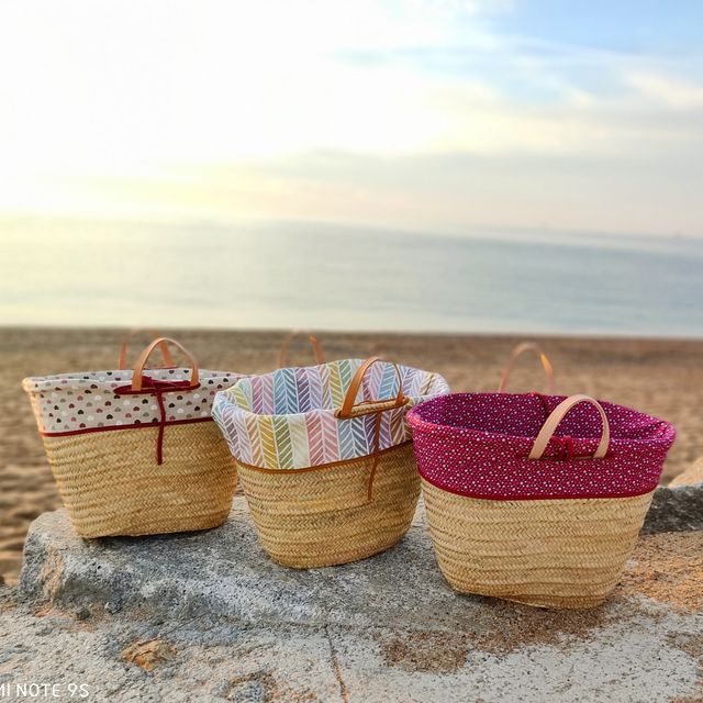 cestos con tela 