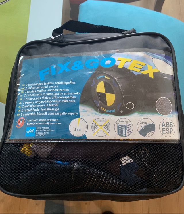 Fundas de ruedas textiles (cadenas de nieve)