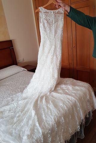 vestido de novia talla 36 de segunda mano en segovia en wallapop