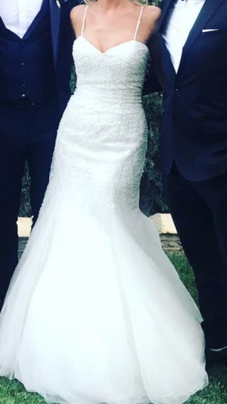 vestido de novia pronovias de segunda mano en zaragoza en wallapop