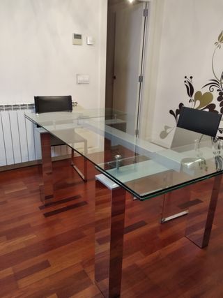 Mesa comedor de cristal de segunda mano en Lleida en WALLAPOP Mesa comedor de cristal de segunda mano en Lleida en WALLAPOP