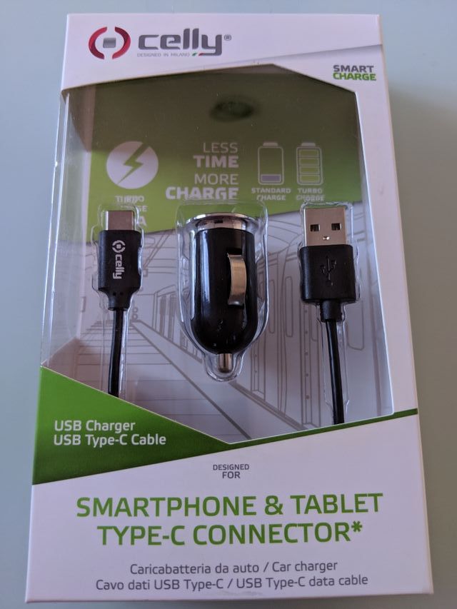 CARICABATTERIA DA AUTO TYPE-C 2.4 amp