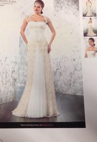 precioso vestido novia vintage valerio luna de segunda mano por