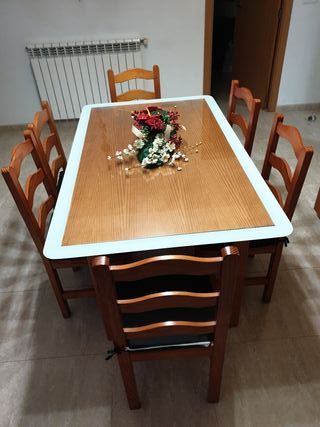 Mesa comedor con sillas de segunda mano en WALLAPOP Mesa comedor con sillas de segunda mano en WALLAPOP