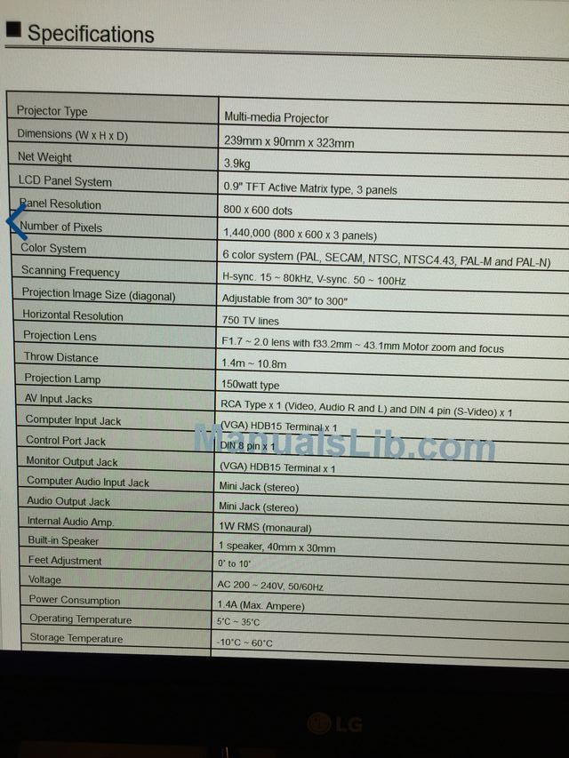 Projetor digital Sanyo Pro X