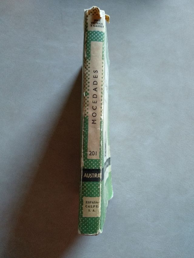 Libro: Mocedades (Ortega y Gasset)