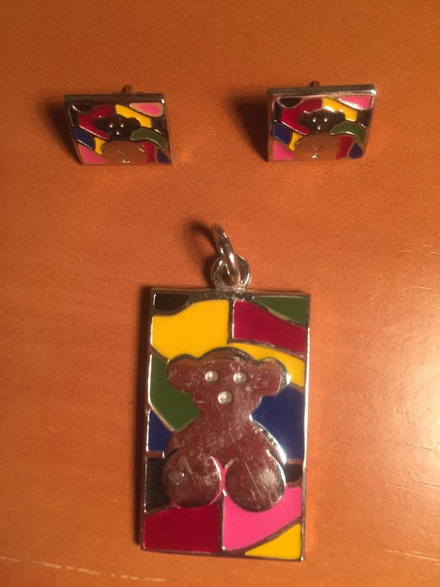 Conjunto colgante y pendientes