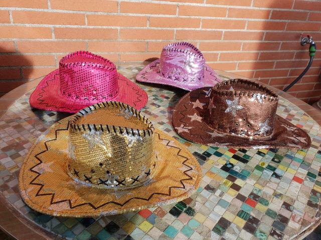 gorro,tejano, lentejuelas,carnaval