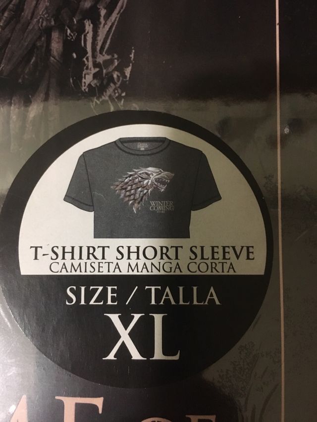 camiseta de juego de tronos