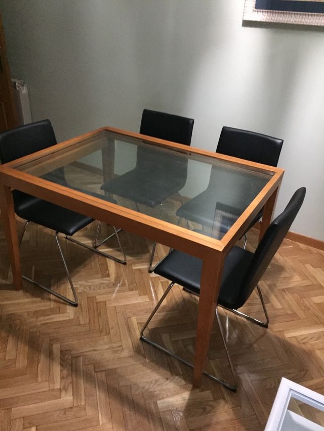 OFERTA*** Mesa comedor extensible con cristal de segunda mano por 95 ... OFERTA*** Mesa comedor extensible con cristal de segunda mano por 95 ...