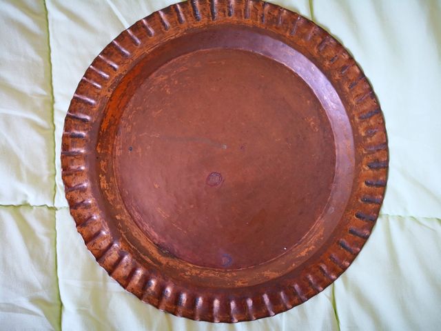 Platón cobre 22 cms diámetro