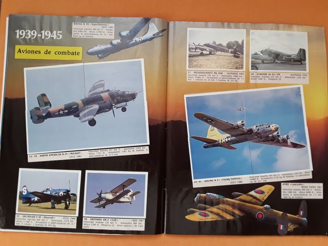 ALBUM CROMOS AVIONES