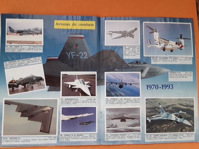 ALBUM CROMOS AVIONES