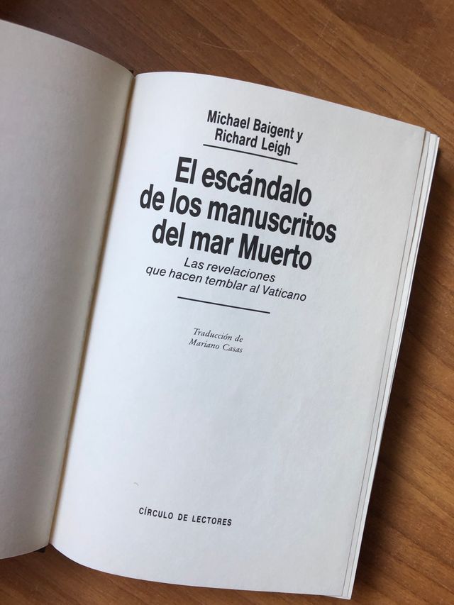 El escándalo de los manuscritos del Mar Muerto