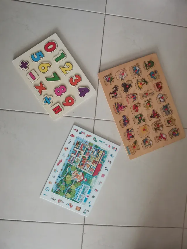 Lote 3 x Puzzles Niños a partir de 2 y 3 años