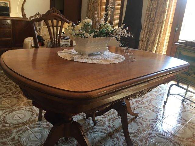 Mesa comedor vintage + 6 sillas de segunda mano por 85 € en Marratxí ... Mesa comedor vintage + 6 sillas de segunda mano por 85 € en Marratxí ...