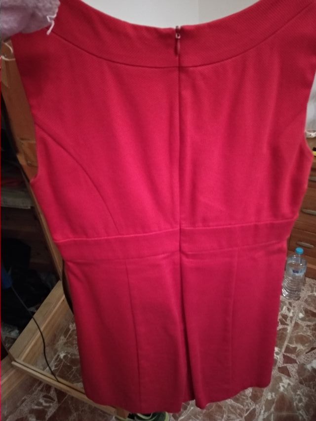 vestido rojo piqué