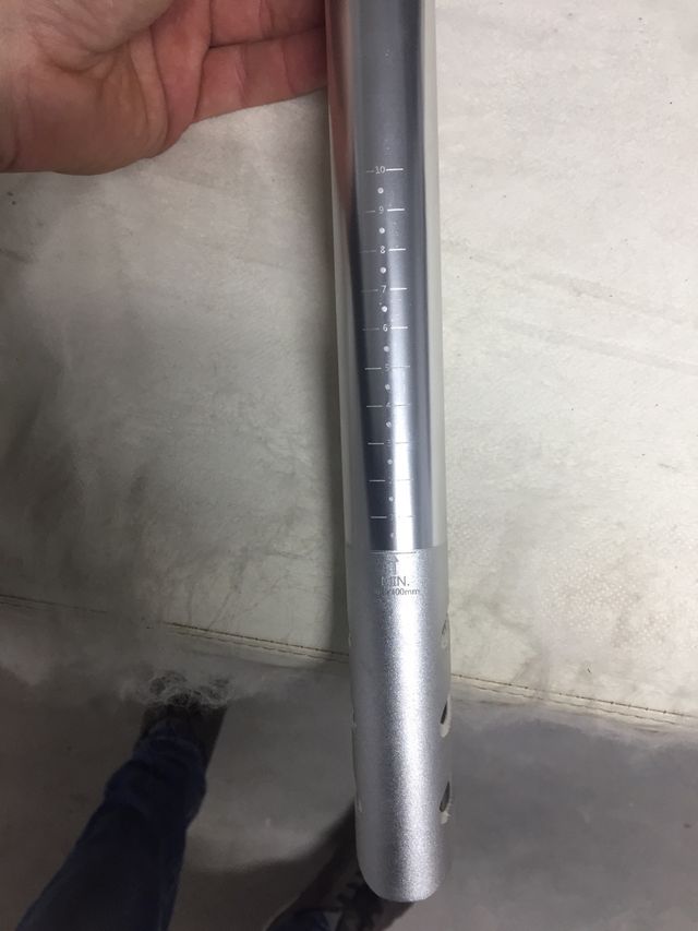 Tija aluminio  como nueva