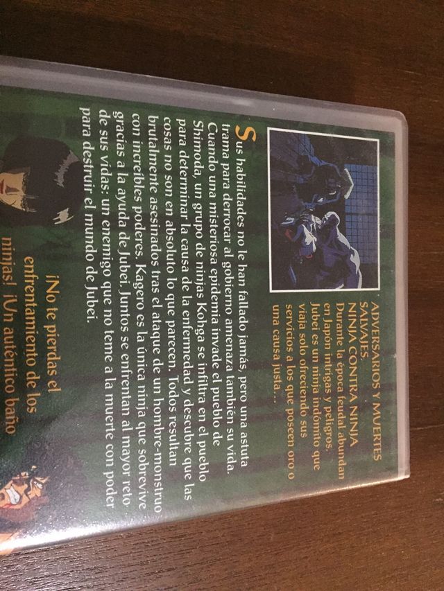 NINJA SCROLL CINTA VHS EN BUEN ESTADO