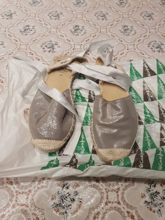 Espardeña Fallera plata