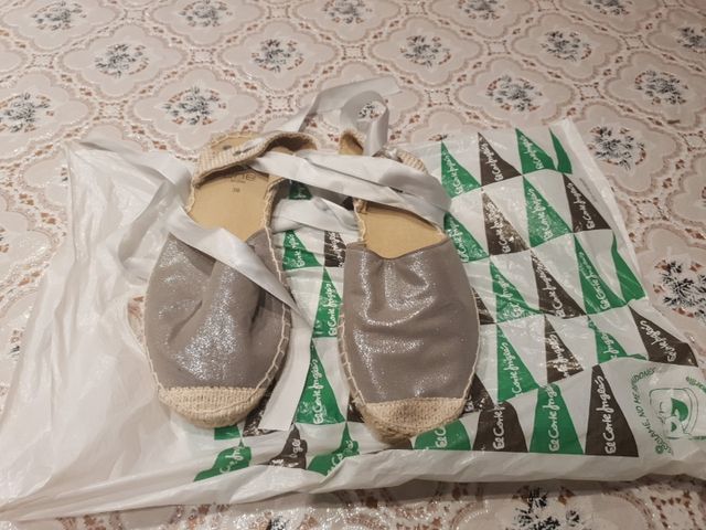 Espardeña Fallera plata