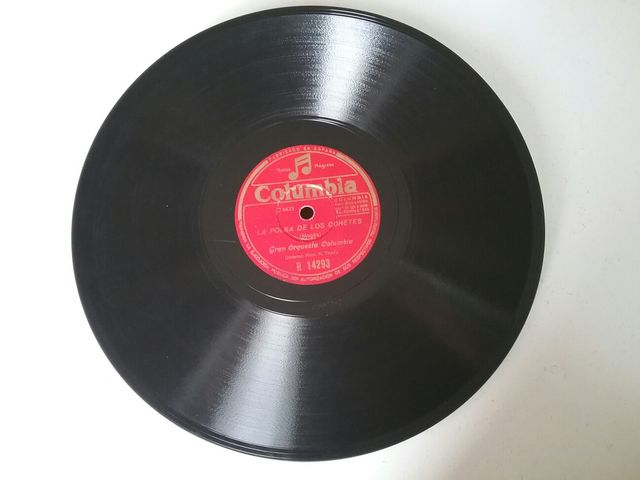 Disco de pizarra antiguo Columbia Notas Mágicas