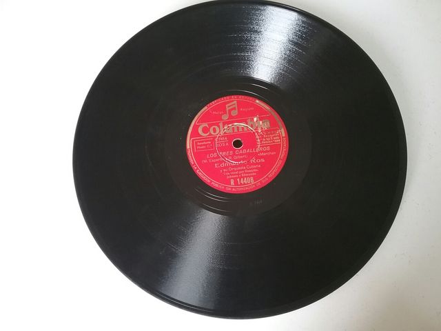 Disco de pizarra antiguo Columbia Notas Mágicas