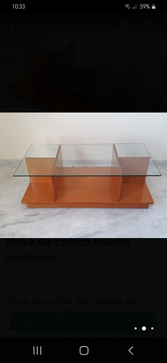 Mesa de centro diseño exclusivo
