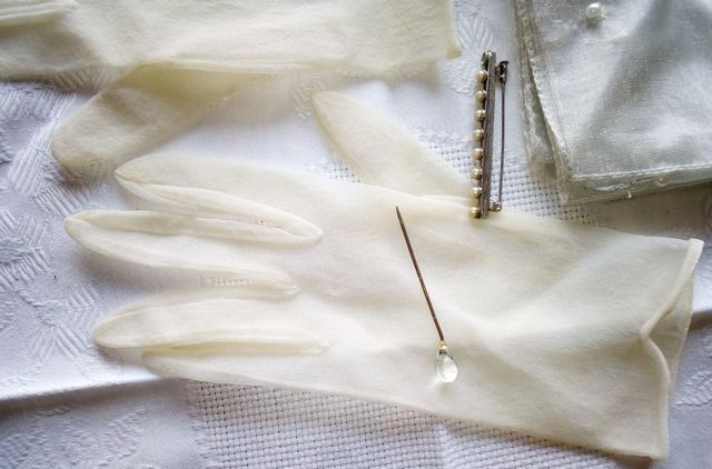 Guantes novia antiguos + regalo