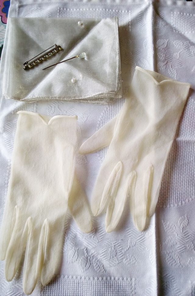 Guantes novia antiguos + regalo