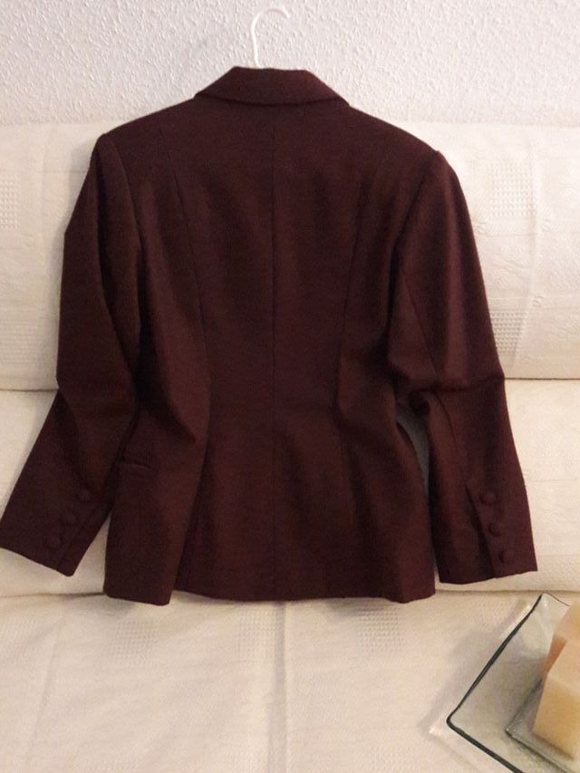 Blazer estructurada paño marrón