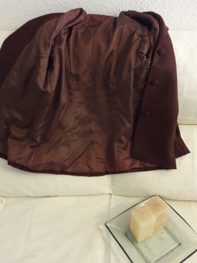 Blazer estructurada paño marrón